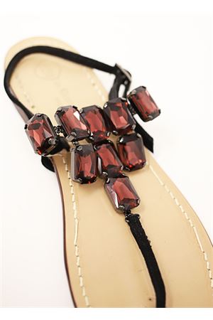 Purple jewel sandals Da Costanzo | TRIANGOLONEVIOLE